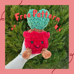 Free Crochet Pattern: Adorable Heart Succulent Planter