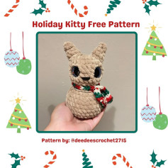 Free Crochet Pattern: Adorable Holiday Kitty