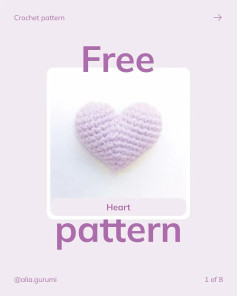 Free Crochet Pattern: Adorable Knitted Heart
