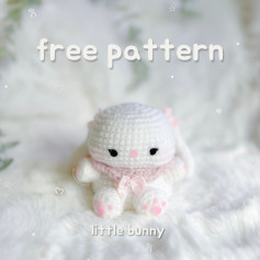 Free Crochet Pattern: Adorable Little Bunny ♡ little bunny free pattern 🐰🎀