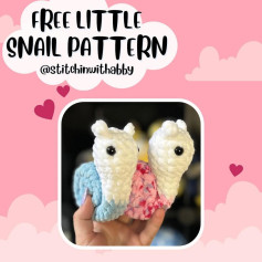 Free Crochet Pattern: Adorable Little Snails
