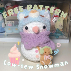 Free Crochet Pattern: Adorable Low-Sew Snowman