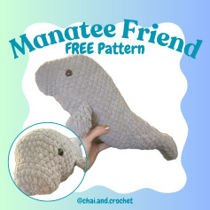 Free Crochet Pattern: Adorable Manatee Amigurumi