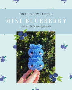 Free Crochet Pattern: Adorable Mini Blueberry Amigurumi
