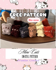 Free Crochet Pattern: Adorable Mini Cats