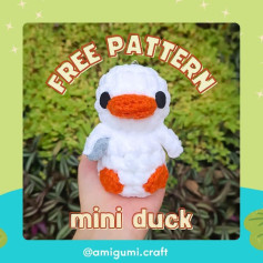 Free Crochet Pattern: Adorable Mini Duck