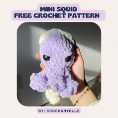 Free Crochet Pattern: Adorable Mini Squid Amigurumi