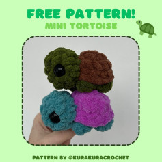 Free Crochet Pattern: Adorable Mini Tortoises