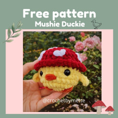 Free Crochet Pattern: Adorable Mushkie Duckie Amigurumi