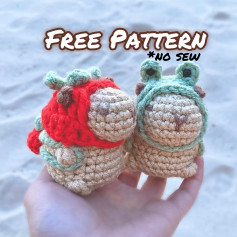 Free Crochet Pattern: Adorable No-Sew Capybaras