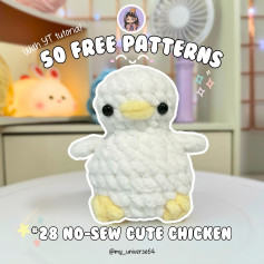 Free Crochet Pattern: Adorable No-Sew Chicken