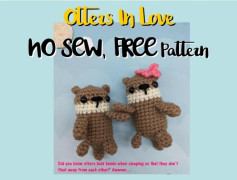 Free Crochet Pattern: Adorable No-Sew Otters