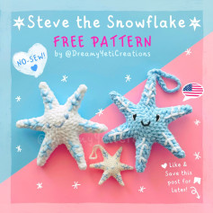 Free Crochet Pattern: Adorable No-Sew Snowflakes