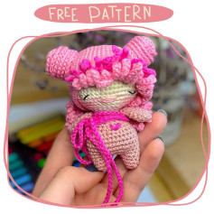 Free Crochet Pattern: Adorable Pink Amigurumi Doll