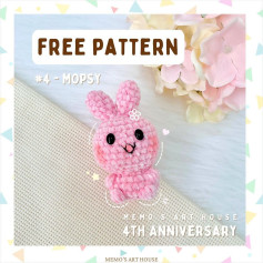 Free Crochet Pattern: Adorable Pink Bunny