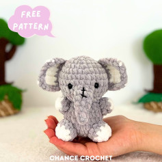 Free Crochet Pattern: Adorable Plush Elephant