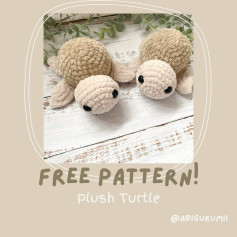 Free Crochet Pattern: Adorable Plush Turtles