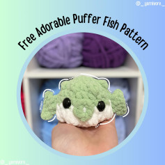 Free Crochet Pattern: Adorable Puffy Fish Amigurumi