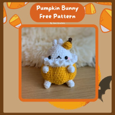 Free Crochet Pattern: Adorable Pumpkin Bunny