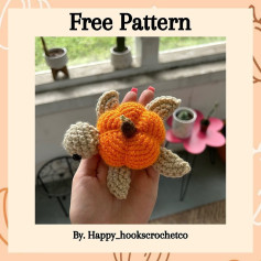 Free Crochet Pattern: Adorable Pumpkin Turtle Amigurumi