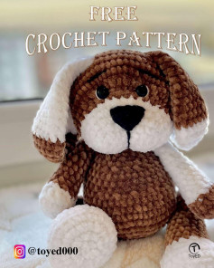 Free Crochet Pattern: Adorable Puppy Amigurumi 🐶 Free Crochet Pattern 🐶