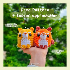 Free Crochet Pattern: Adorable Shiba Inu & Fox Amigurumi