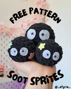 Free Crochet Pattern: Adorable Soot Sprites Amigurumi