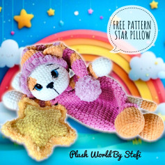 Free Crochet Pattern: Adorable Star Pillow Cat
