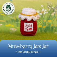 Free Crochet Pattern: Adorable Strawberry Jam Jar