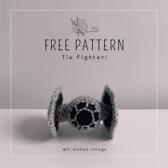 Free Crochet Pattern: Adorable Tie Fighter!