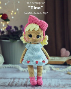 Free Crochet Pattern: Adorable Tina Doll