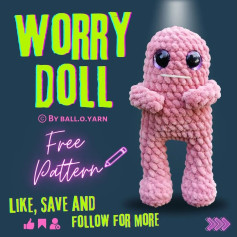 Free Crochet Pattern: Adorable Worry Doll