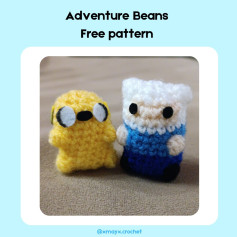 Free Crochet Pattern: Adventure Time Beans