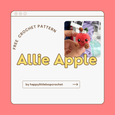 Free Crochet Pattern: Allie Apple Amigurumi