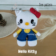 Free Crochet Pattern: Amigurumi Hello Kitty