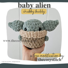 Free Crochet Pattern: Baby Alien Chubby Buddy