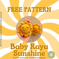 Free Crochet Pattern: Baby Raya Sunshine Amigurumi