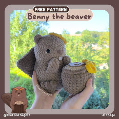 Free Crochet Pattern: Benny the Beaver Amigurumi