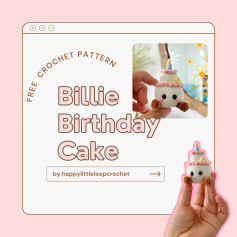 Free Crochet Pattern: Billie the Birthday Cake