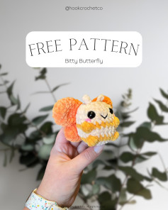 Free Crochet Pattern: Bitty Butterfly