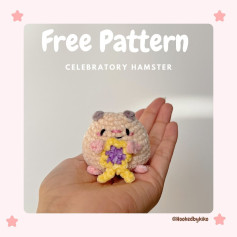 Free Crochet Pattern: Celebratory Hamster