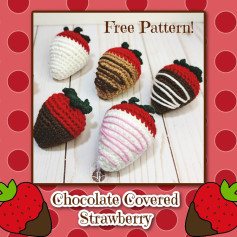 Free Crochet Pattern: Chocolate Covered Strawberries