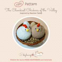 Free Crochet Pattern: Chonkiest Chickens