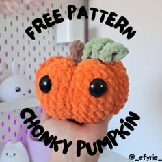 Free Crochet Pattern: Chunky Pumpkin Amigurumi