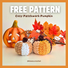 Free Crochet Pattern: Cozy Patchwork Pumpkins