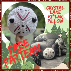 Free Crochet Pattern: Crystal Lake Killer Pillow