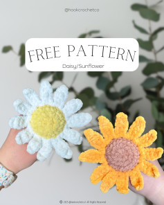 Free Crochet Pattern: Daisy & Sunflower