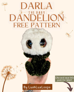 Free Crochet Pattern: Darla the Baby Dandelion Amigurumi