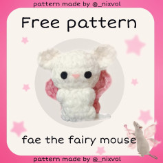 Free Crochet Pattern: Fae the Fairy Mouse Amigurumi