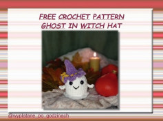 Free Crochet Pattern: Ghost in Witch Hat